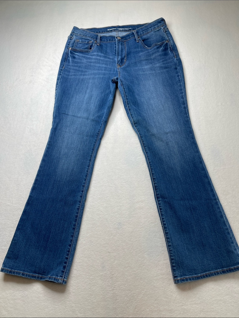Old Navy CURVY MIDRISE Women's Medium Blue Flare Jeans WOMENS SIZE 12 S DENIM